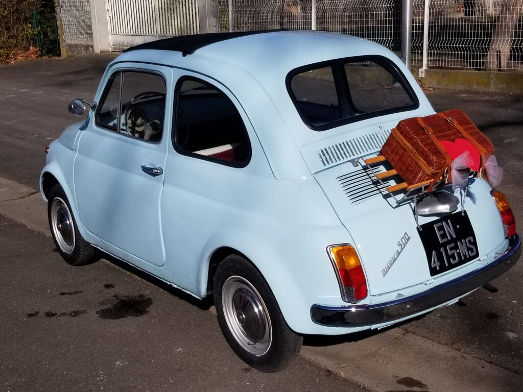 3/4 arrière gauche FIAT 500