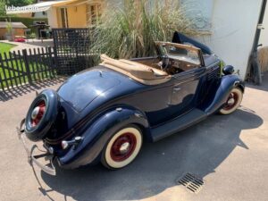 3/4 arrière droit FORD V8 Cabriolet 1935